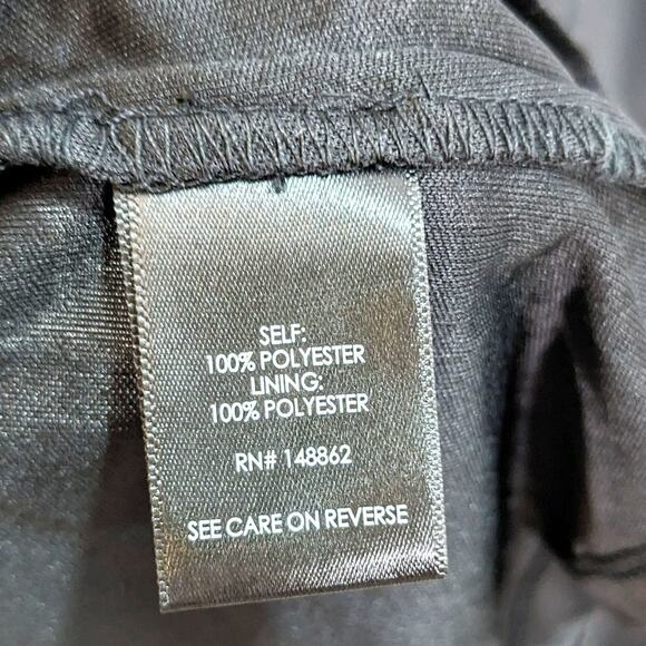 New Torrid Womens 3X Dress Tea Length Studio Crepe De Chine Tie Neck Tiered Midi - Picture 8 of 9